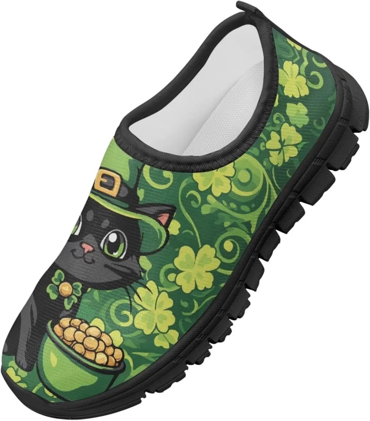 Anti-Skid Walking Sneakers Lightweight Breathable Mesh Shoes for Boys Girls Comfort Outdoor Travel Shoe for Camping Size 11-15 Black Sole