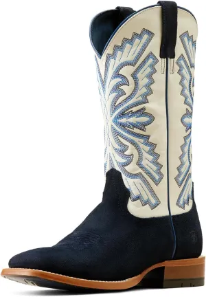 ARIAT Mens Sting Embroidered Square Toe Pull On Casual Boots Mid Calf - Brown