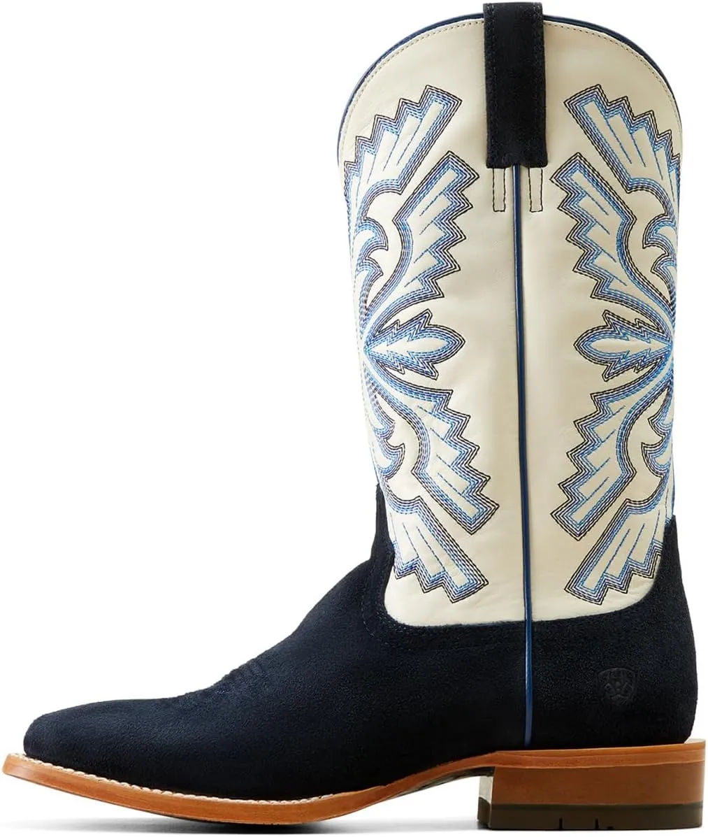 ARIAT Mens Sting Embroidered Square Toe Pull On Casual Boots Mid Calf - Brown