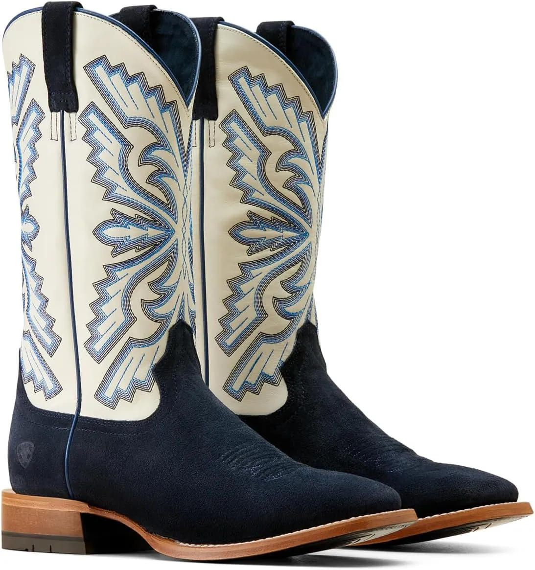 ARIAT Mens Sting Embroidered Square Toe Pull On Casual Boots Mid Calf - Brown