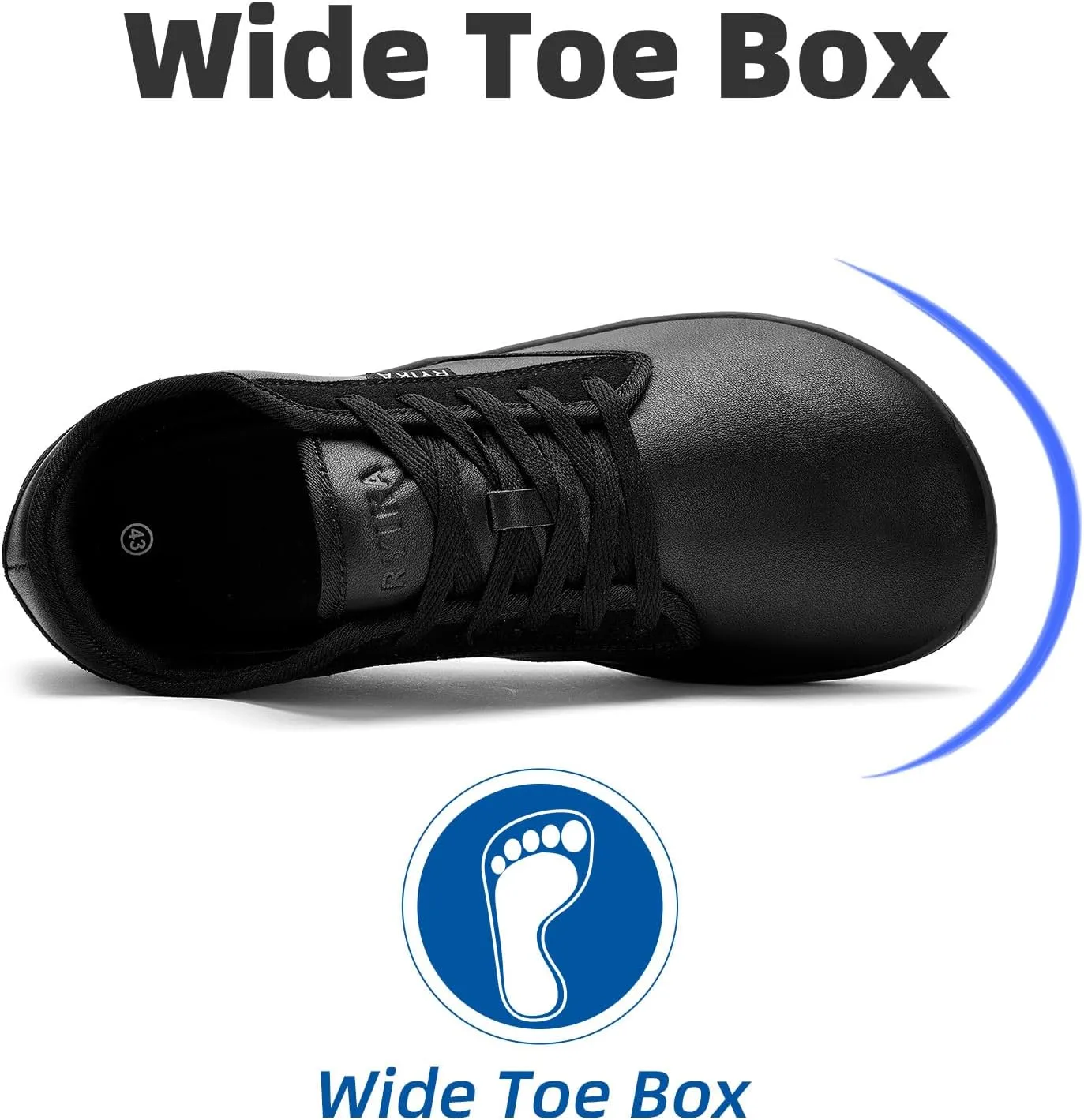 Barefoot Shoes Men Wide Toe Box Width Walking Shoes Zero Drop Sneakers