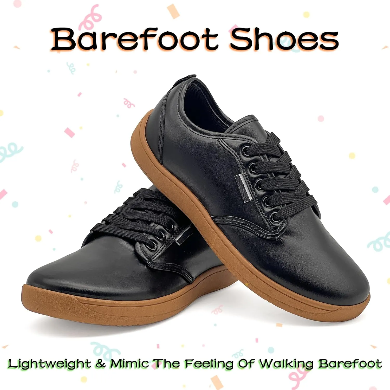 Barefoot Shoes Men Women Zero Drop Minimalist Soft Feel Wide Toe Box Non-Slip Comfortable Walking & Hiking Sneakers