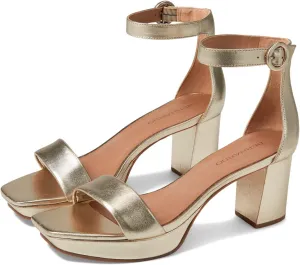 Bernardo® Carla Strap Heels for Women – Leather Upper and Lining – Rubber Sole – Block Heels