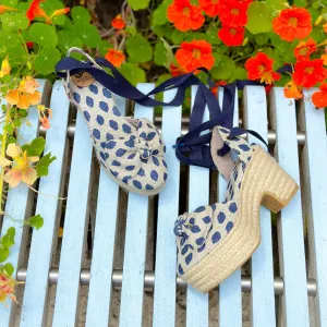 Blue Polka Dots Wonder Heels