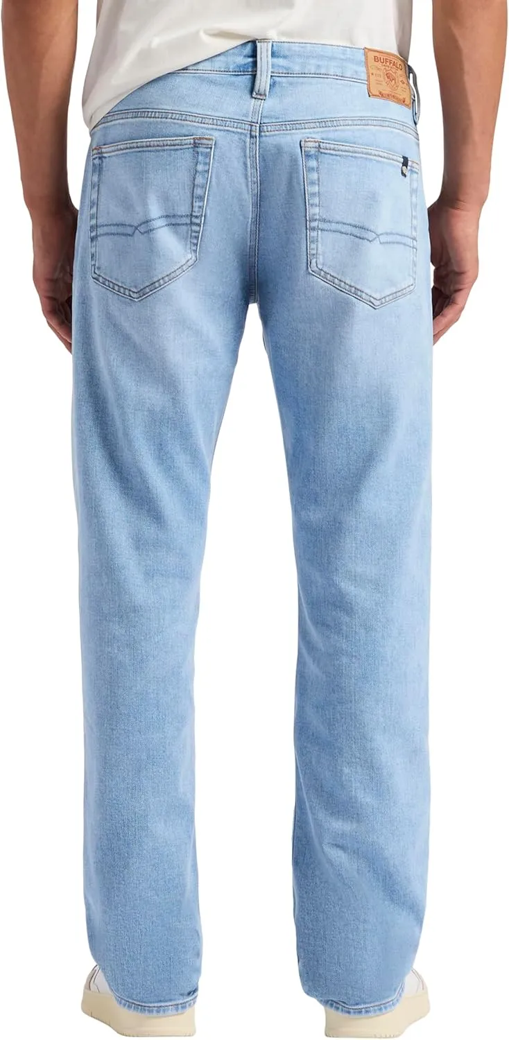 Buffalo David Bitton Men's Relaxed Straight Leg Driven Jean with Stretch Fabric