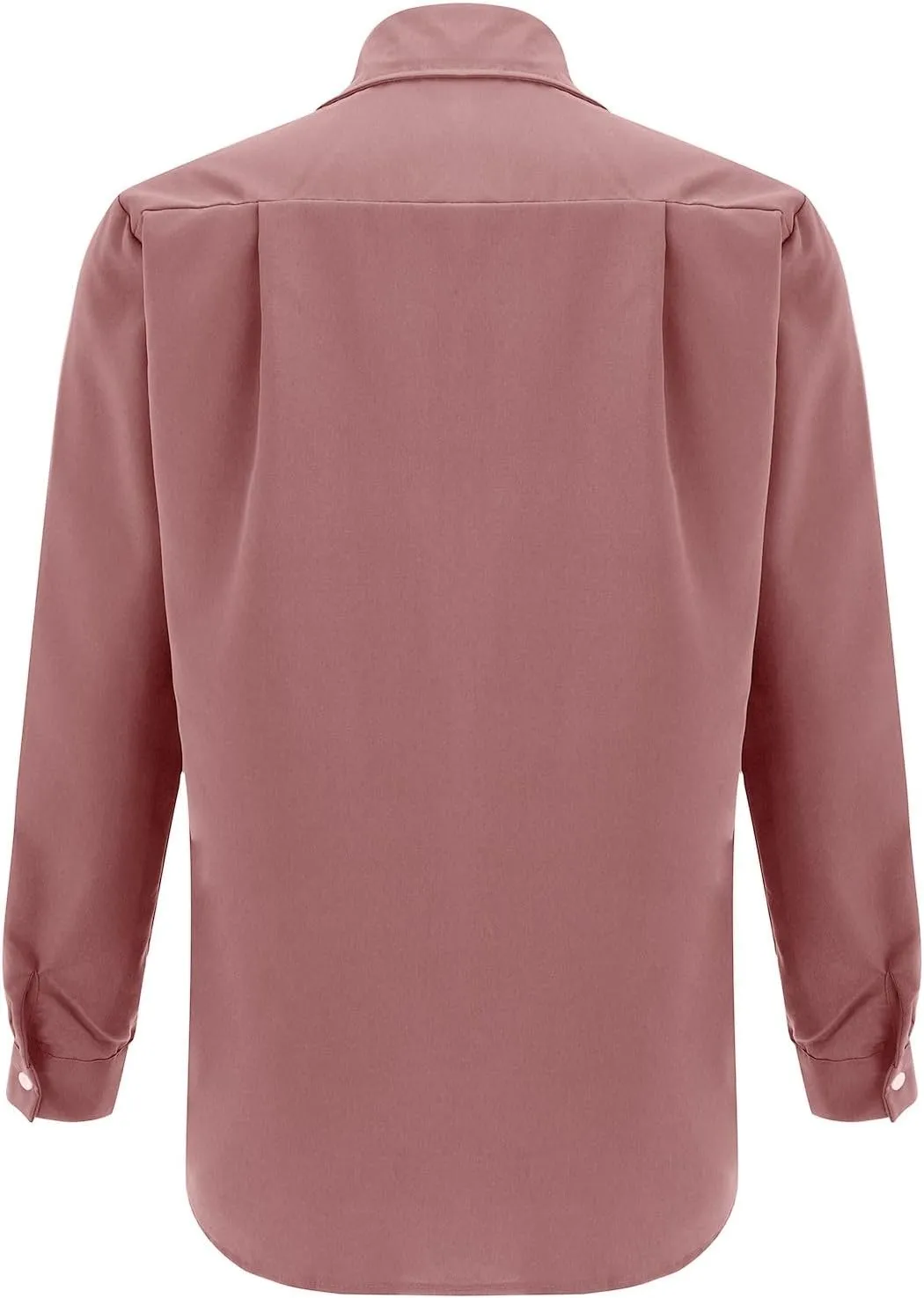 Button Down Shirt for Men Fashion Solid Lapel Long Sleeve Dress Shirts Casual Heavywegiht Untucked Blouse with Pocket