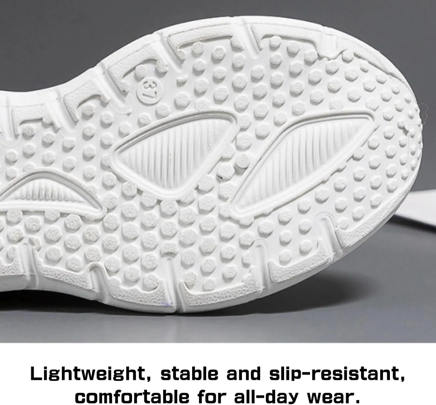 Canvas Chunky Sneakers for Women & Girls Platform 1.4-Inch Comfortable Walking Casual Shoes for Travel & Sport