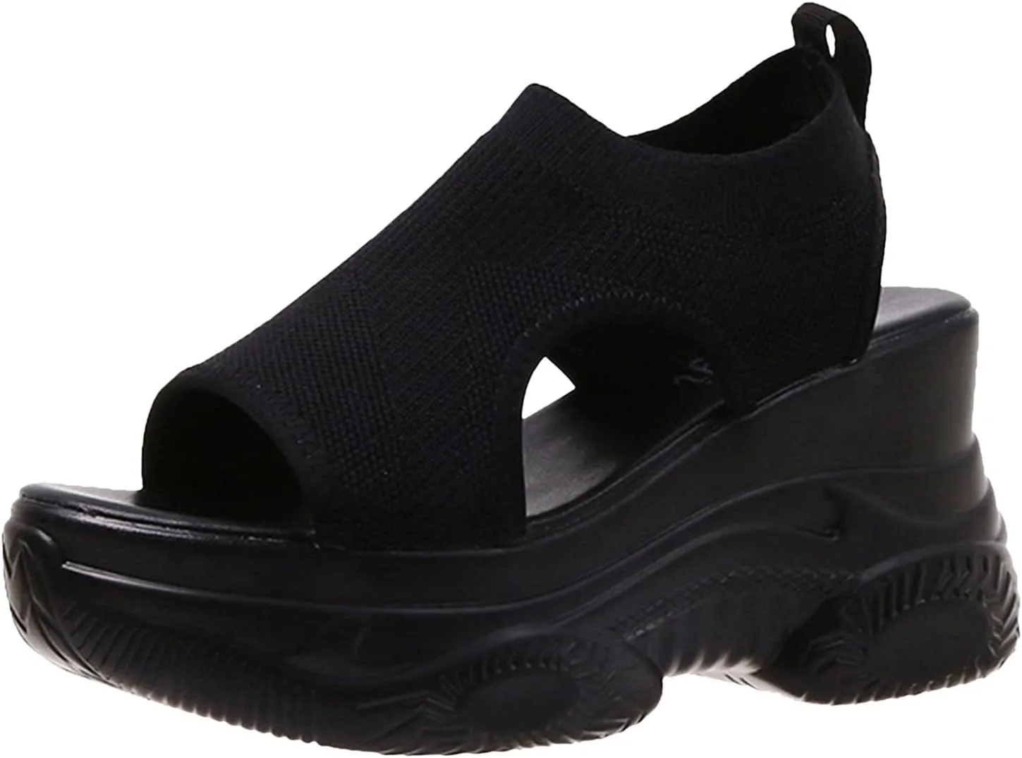 Casual 2024 Wedge Sandals for Women Spring Sports Summer Breathable Sexy Dressy Thick Sole Trendy Peep Toe Cute Mesh