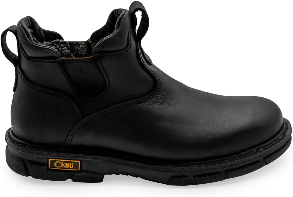 CEBU Botin Max Grip 6" Non-Slip Work Boot – Soft Toe – Lightweight Leather Ankle Boot with Slip-Resistant Sole – Oil & Acid Resistant – Men's Industrial Safety Footwear