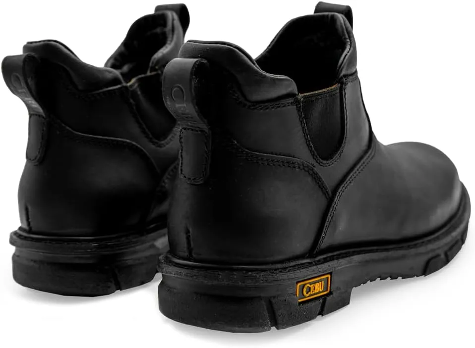 CEBU Botin Max Grip 6" Non-Slip Work Boot – Soft Toe – Lightweight Leather Ankle Boot with Slip-Resistant Sole – Oil & Acid Resistant – Men's Industrial Safety Footwear