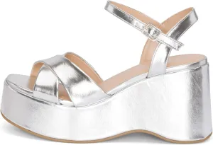 Chariot & Co -Daystar- Womens Open Toe Ankle Strap Wedges Heels Platform Trendy Summer Sandals