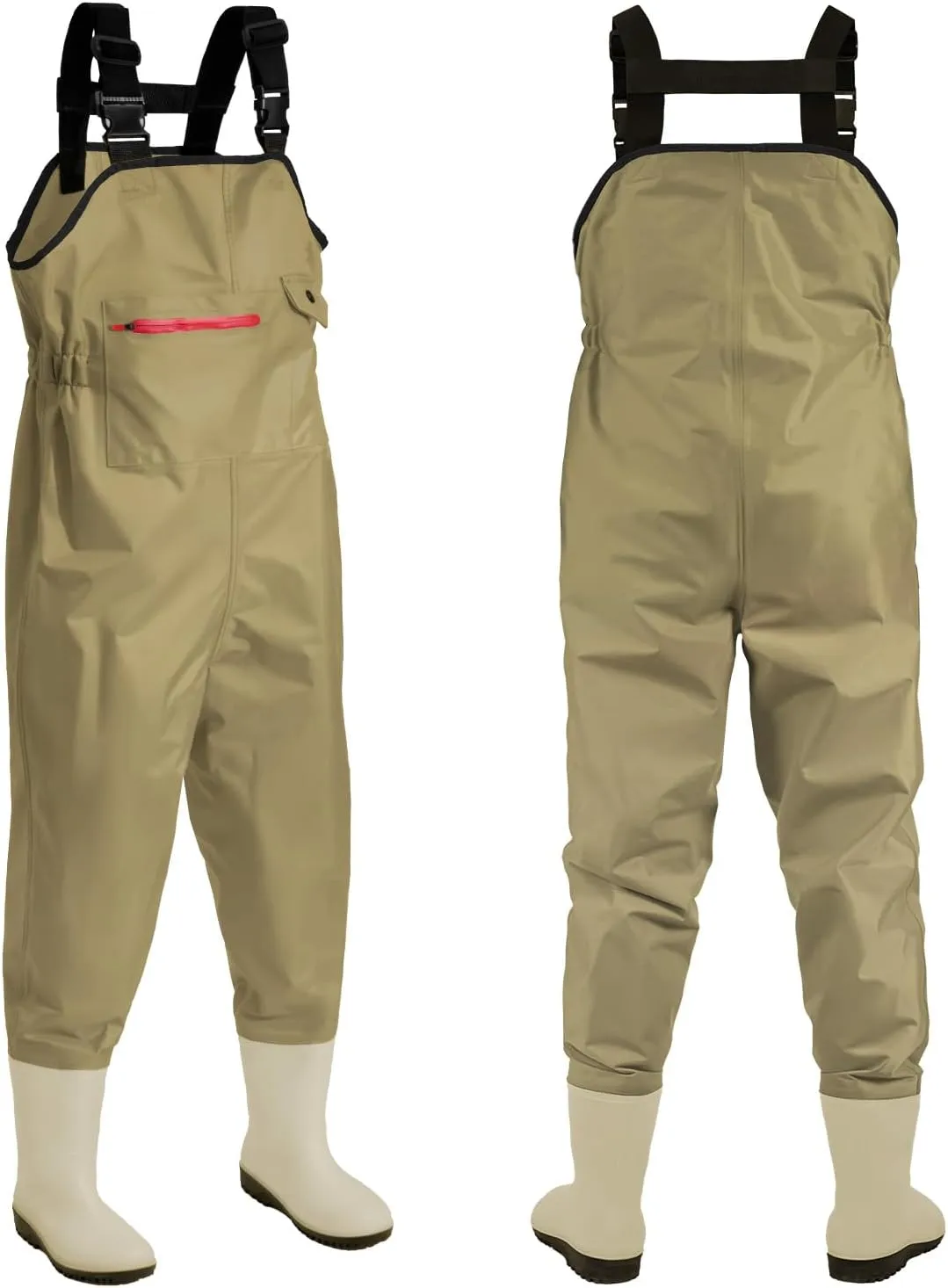 Chest Waders for Kids Youth Fishing Waders Waterproof Hunting Waders with Boots Nylon Waders for Toddler Children