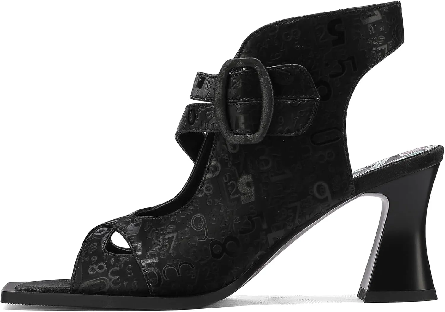 Chunky Gladiator Sandals for Women Summer Dressy High Heels Square Toe Block Sandalias Para Mujer Open Toe Faux Leather Strappy Outdoor Ladies Wedding 3 Inch Sandles