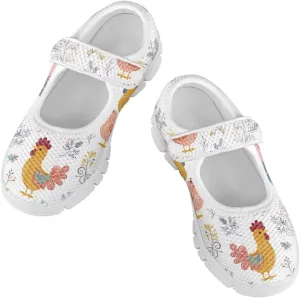 Coloranimal Girls Mary Jane Shoes Dance Shoes for Kids Princess Shoes Girls Ballet Dress Shoes Magic Sticker Mary Jane Flats