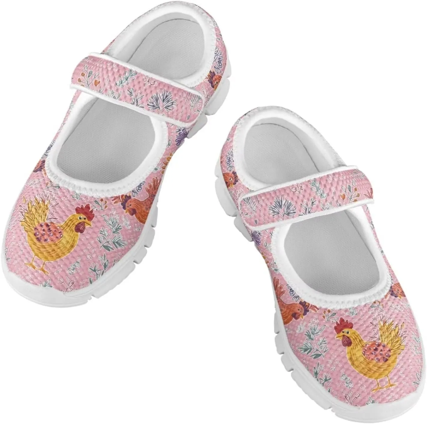 Coloranimal Girls Mary Jane Shoes Dance Shoes for Kids Princess Shoes Girls Ballet Dress Shoes Magic Sticker Mary Jane Flats