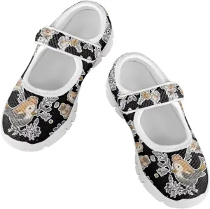 Coloranimal Girls Mary Jane Shoes Dance Shoes for Kids Princess Shoes Girls Ballet Dress Shoes Magic Sticker Mary Jane Flats