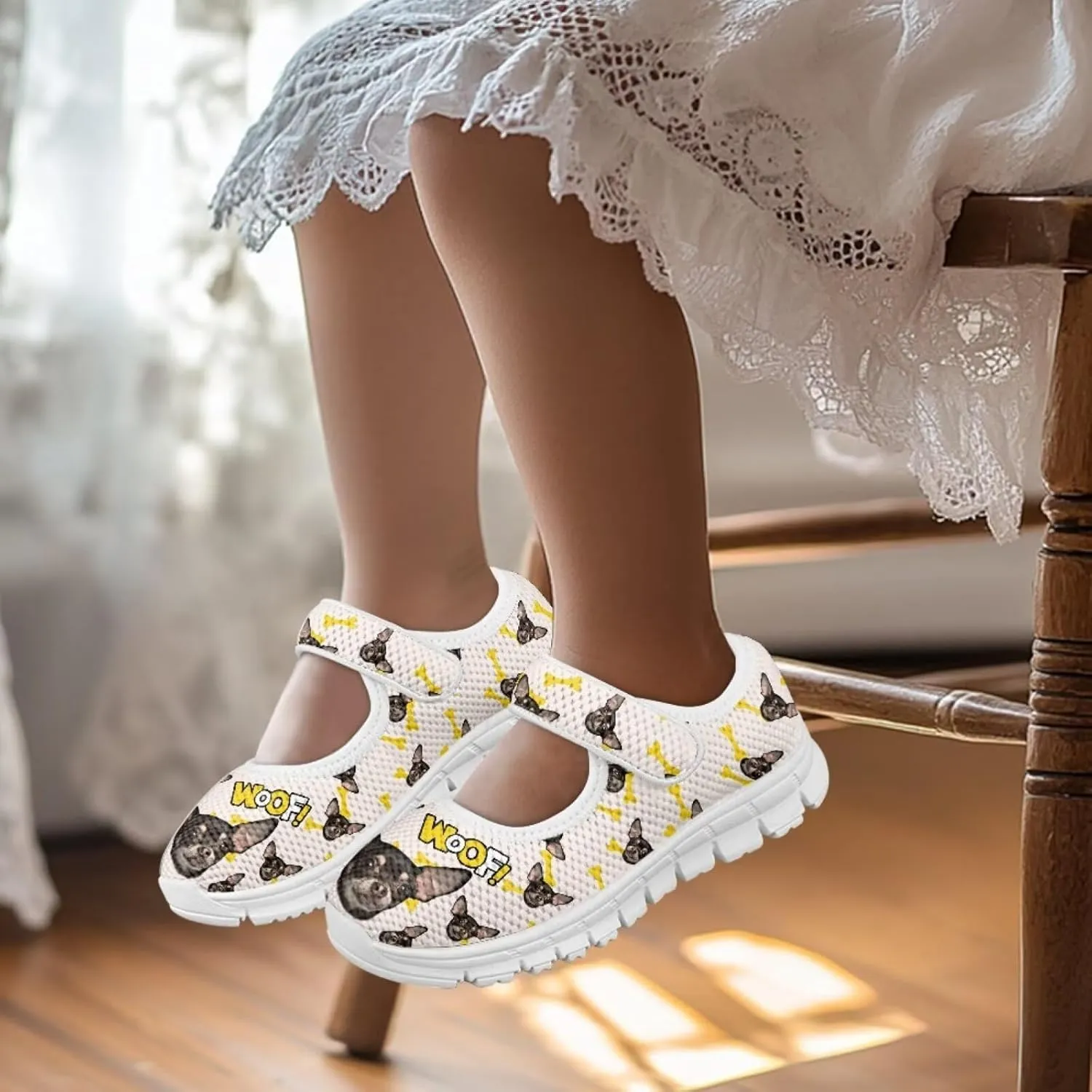 Coloranimal Mary Jane Shoes for Girls Princess Shoes Ballet Flats Girls Dress Shoes Single Buckle Uniform Shoes Casual Mary Jane Flats