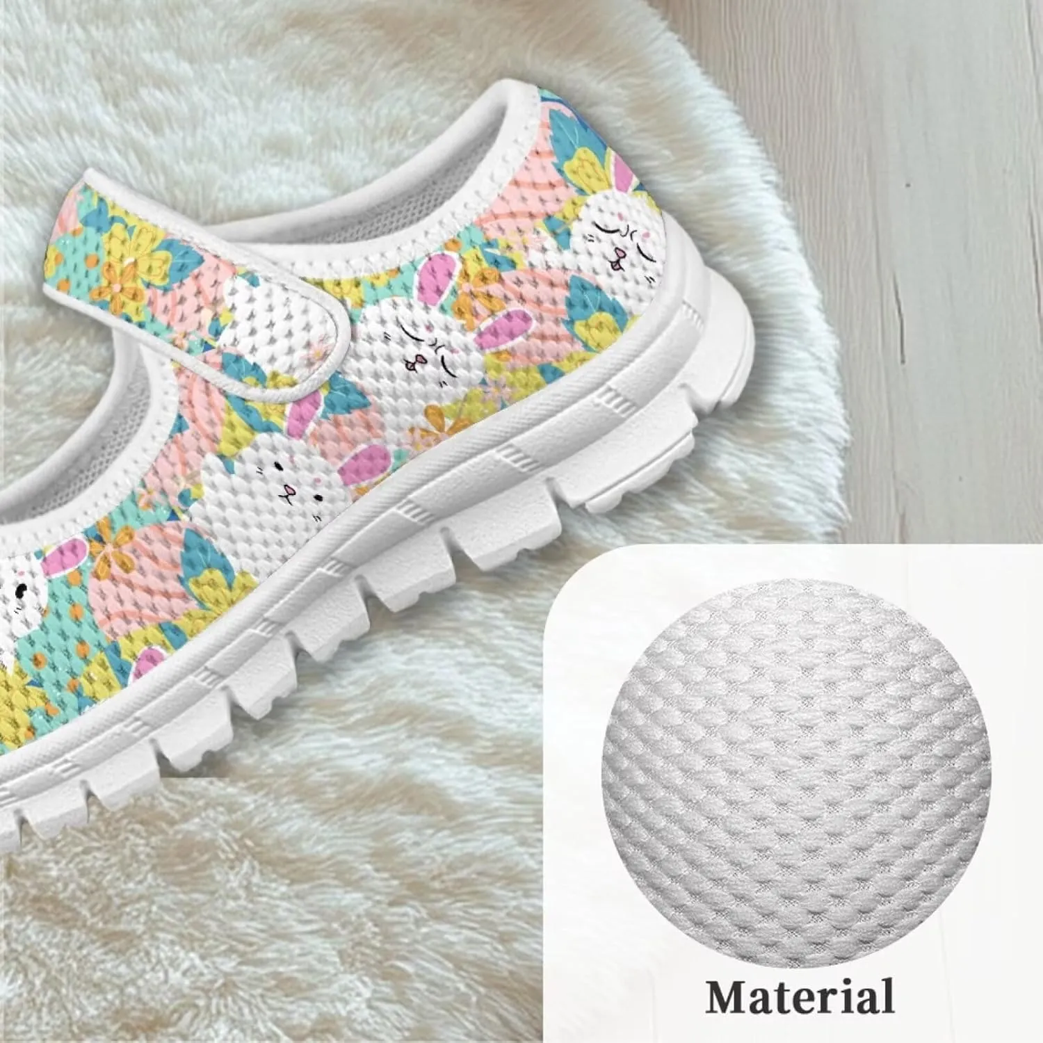 Coloranimal Mary Jane Shoes for Girls Princess Shoes Casual Dance Shoes School Uniform Shoes Easter Theme Mary Jane Flats