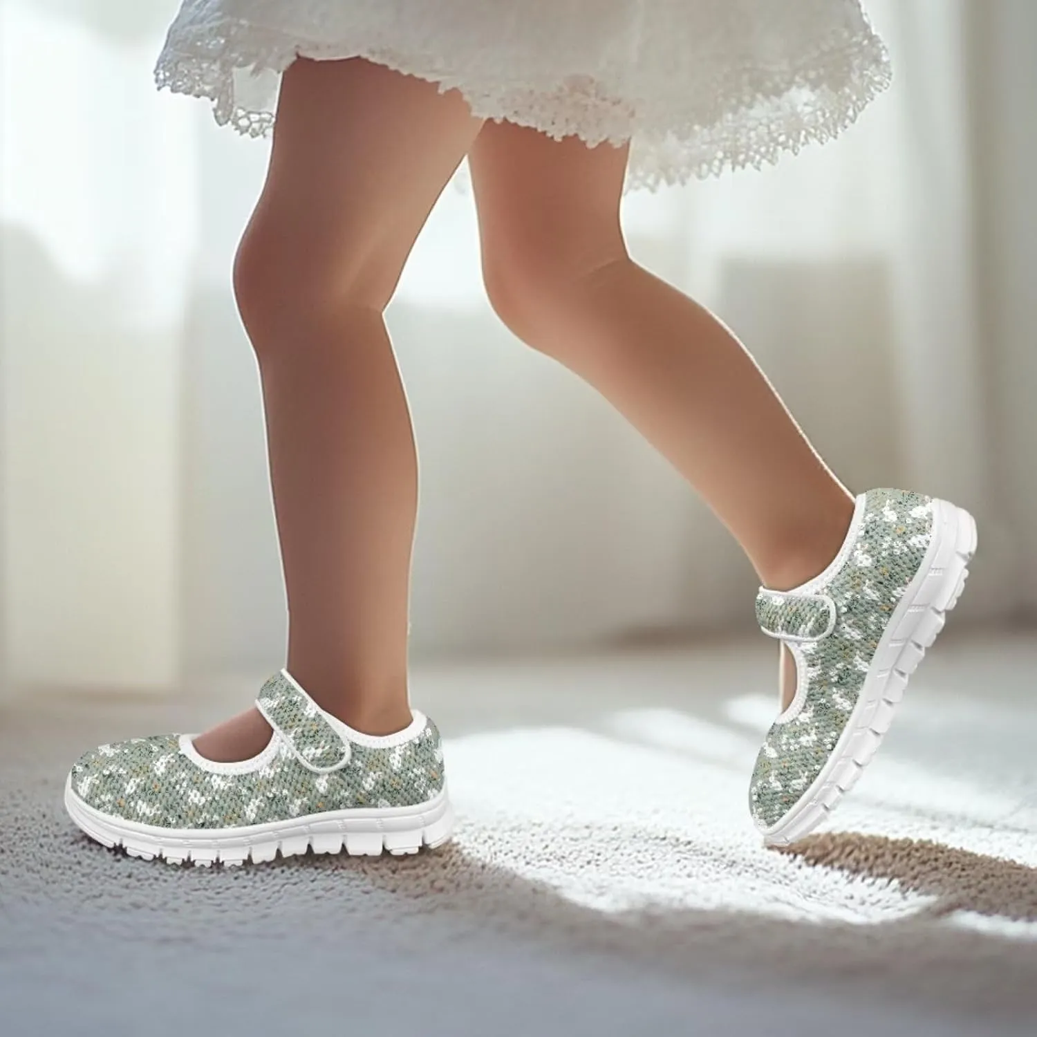 Coloranimal Mary Jane Shoes for Girls Princess Shoes Casual Dance Shoes School Uniform Shoes Easter Theme Mary Jane Flats