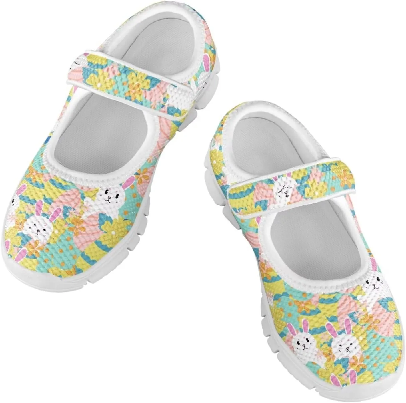 Coloranimal Mary Jane Shoes for Girls Princess Shoes Casual Dance Shoes School Uniform Shoes Easter Theme Mary Jane Flats