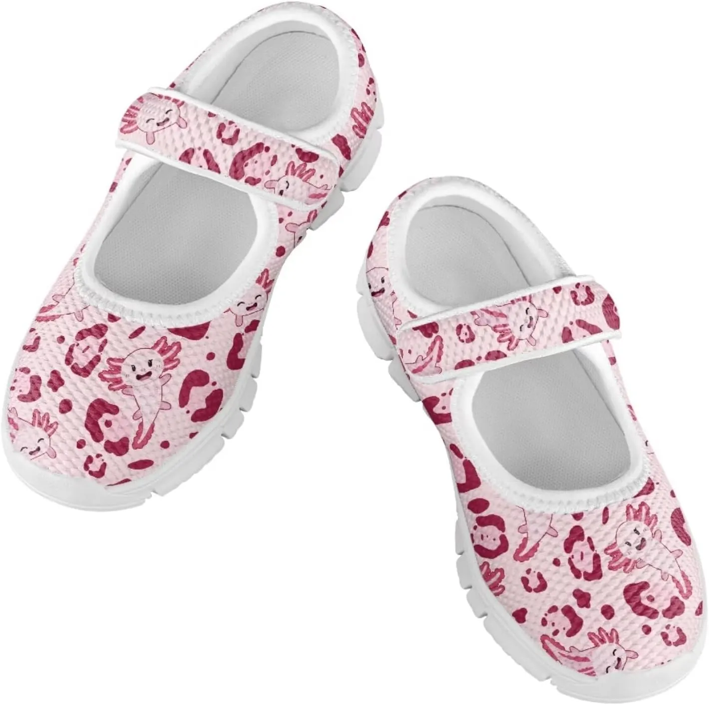 Coloranimal Mary Jane Shoes Girls' Flats Dance Shoes Adjustable Princess Shoes with Hook and Loops School Uniform Shoes for Girls