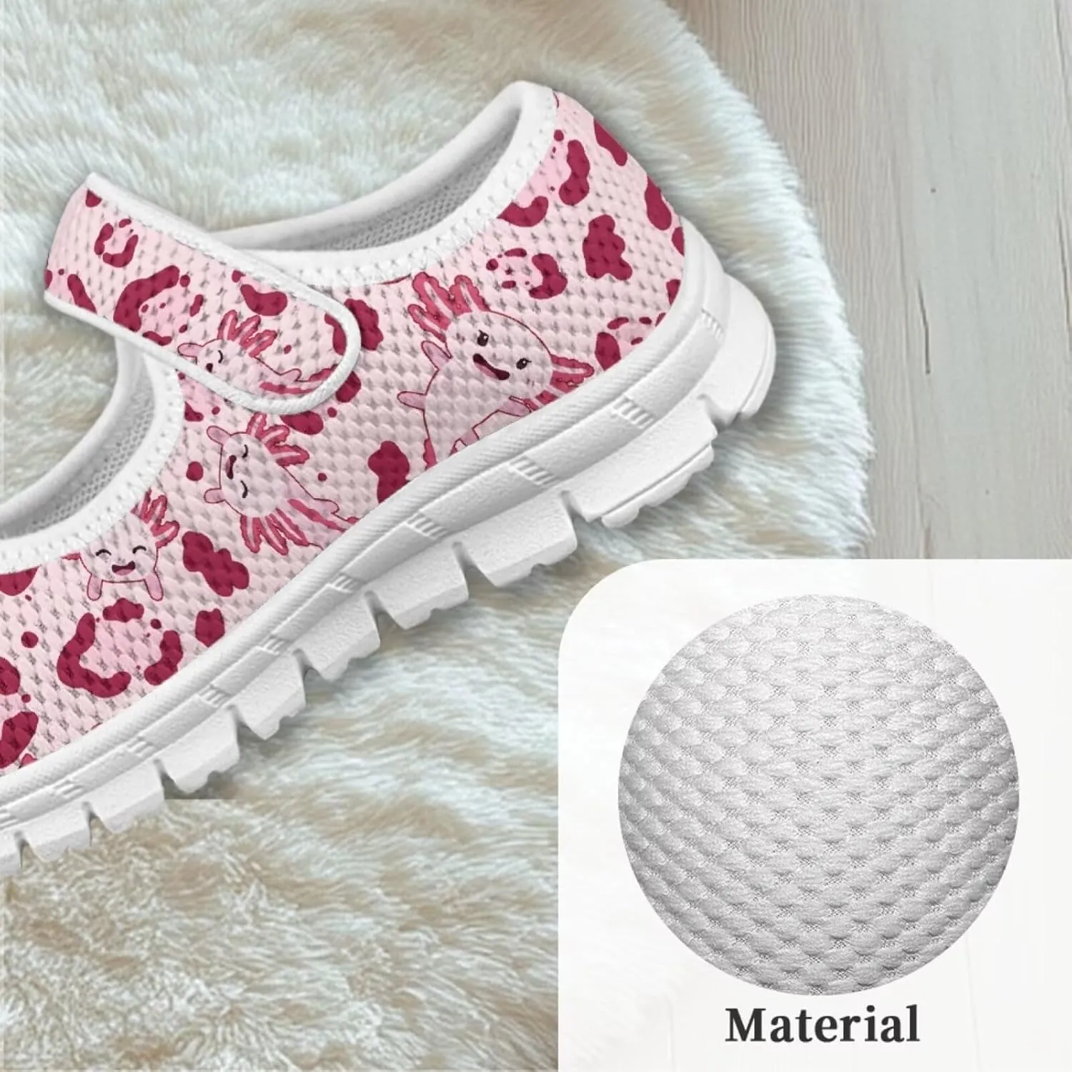 Coloranimal Mary Jane Shoes Girls' Flats Dance Shoes Adjustable Princess Shoes with Hook and Loops School Uniform Shoes for Girls