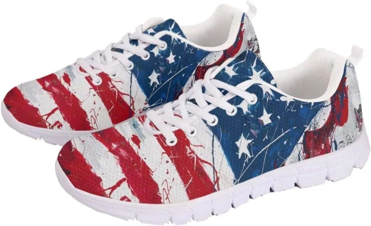 Coloranimal Spring Summer Gift Flats for Women Men Running Walking Sneakers