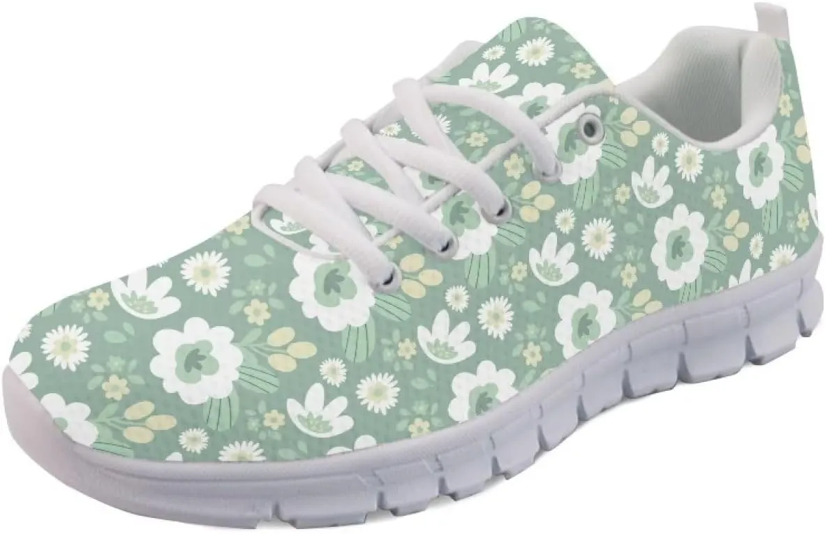 Coloranimal Spring Summer Gift Flats for Women Men Running Walking Sneakers