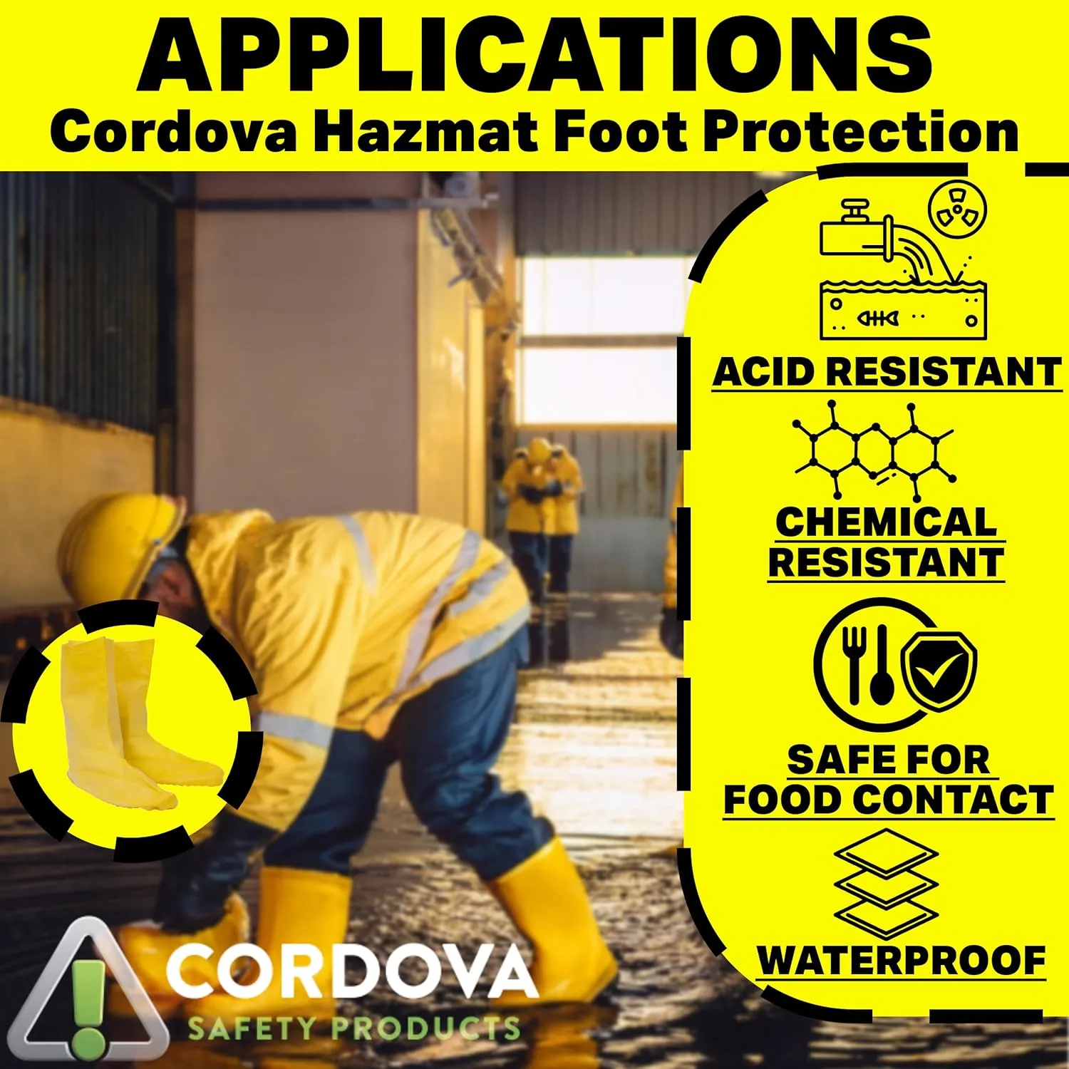 Cordova Unisex Adult Protective-safety-boot-and-shoe-covers, Medium, Medium US
