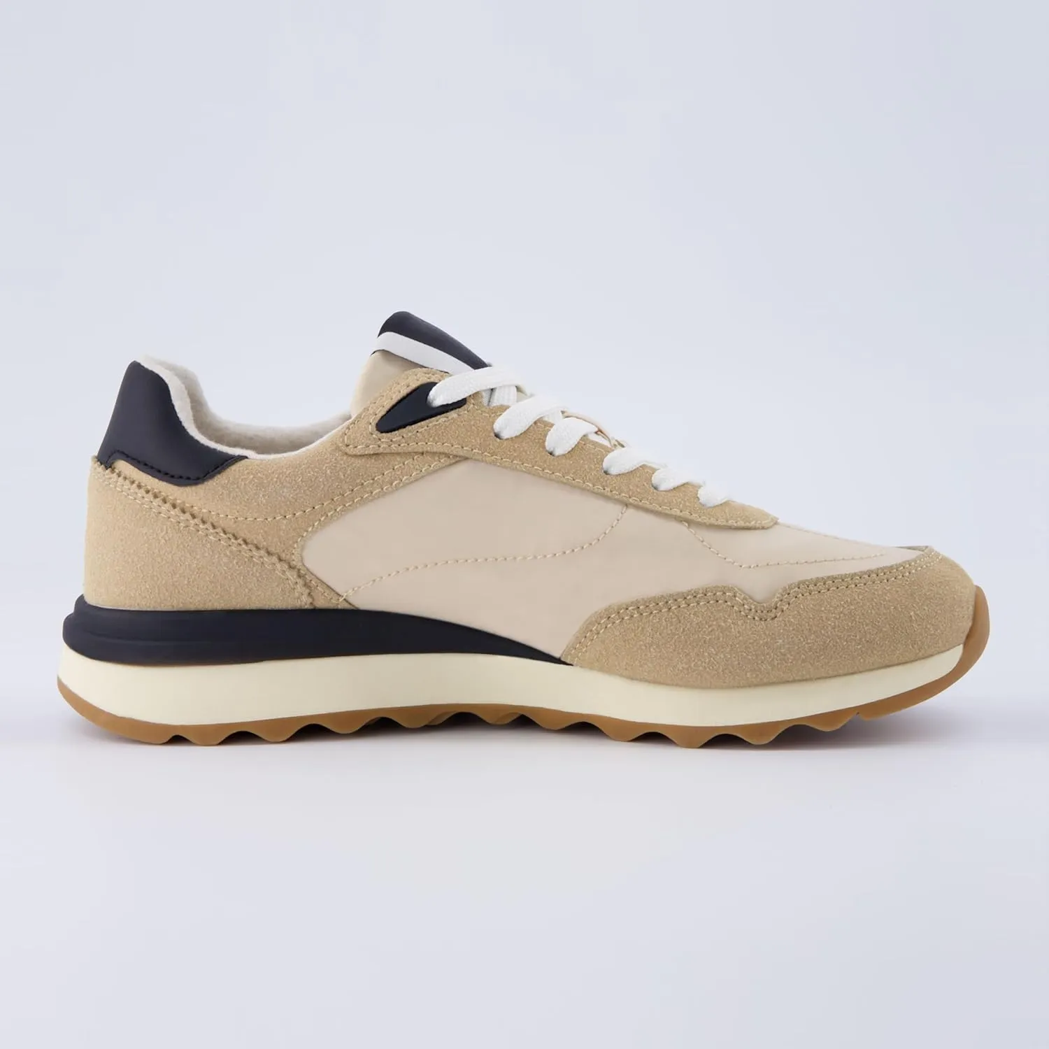 CUSHIONAIRE Women's Kicks lace up Nylon Sneaker  Comfort Foam, Wide Widths Available