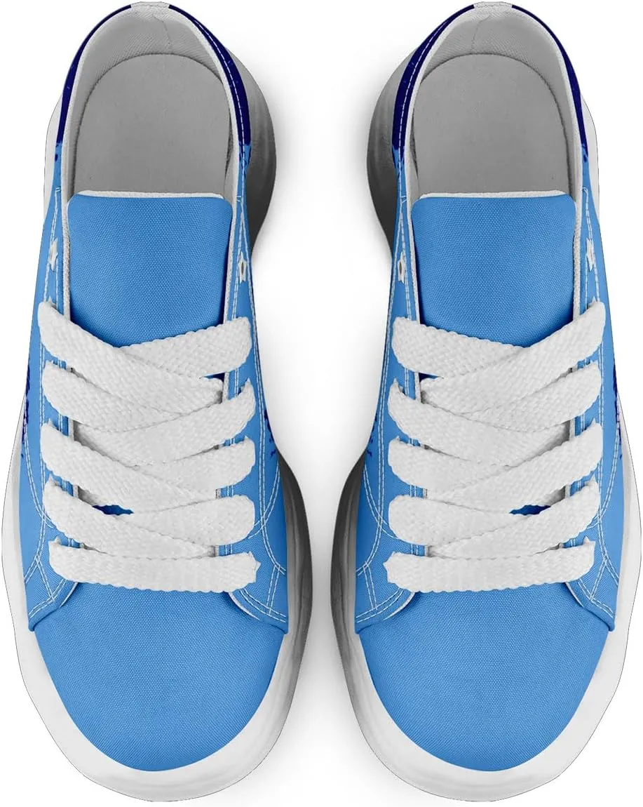 Custom Fashion Canvas Sneaker for Men Women Personalized Unisex Sports Running Tennis Shoes Print Image Name Lace Up Shoes
