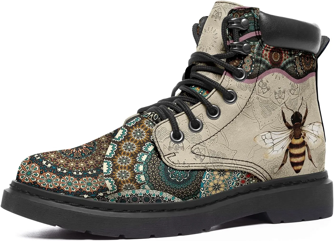 Custom Flower Mandala Animal Print Boots for Women Fashion Boots Winter Boots for Girl Lady