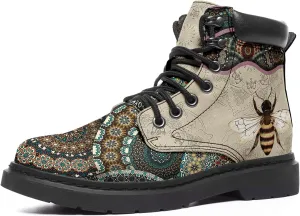 Custom Flower Mandala Animal Print Boots for Women Fashion Boots Winter Boots for Girl Lady