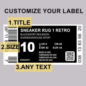 Customized Sneaker Rug Custom Shoes Label Rugs Sneaker Room Carpet Sneaker Mat Sneaker Life is Short Buy The Sneakers 3x5 4x6 5x7 5x8 5,2x9 6x8 Full Size CS13