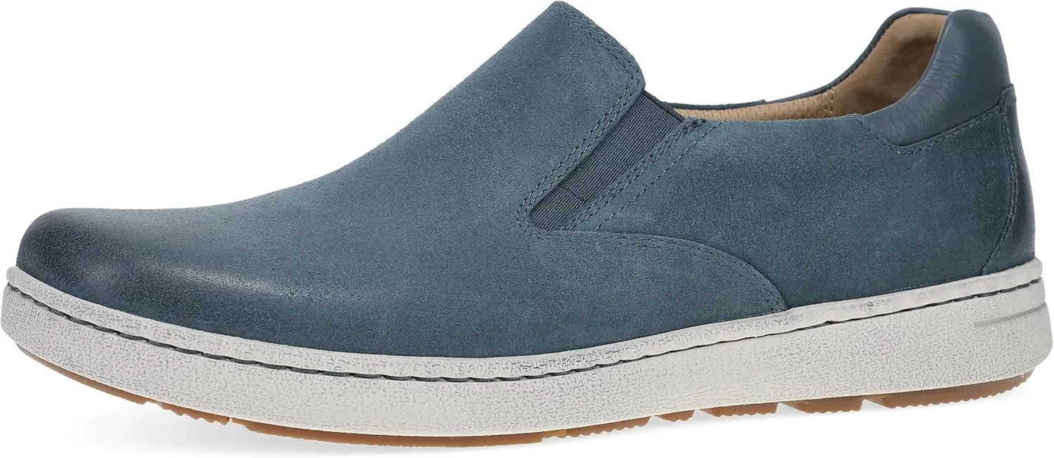 Dansko Trent Stylish Slip-On Sneaker for Men - Leather Linings for Breathability - Slip-Resistant Outsole