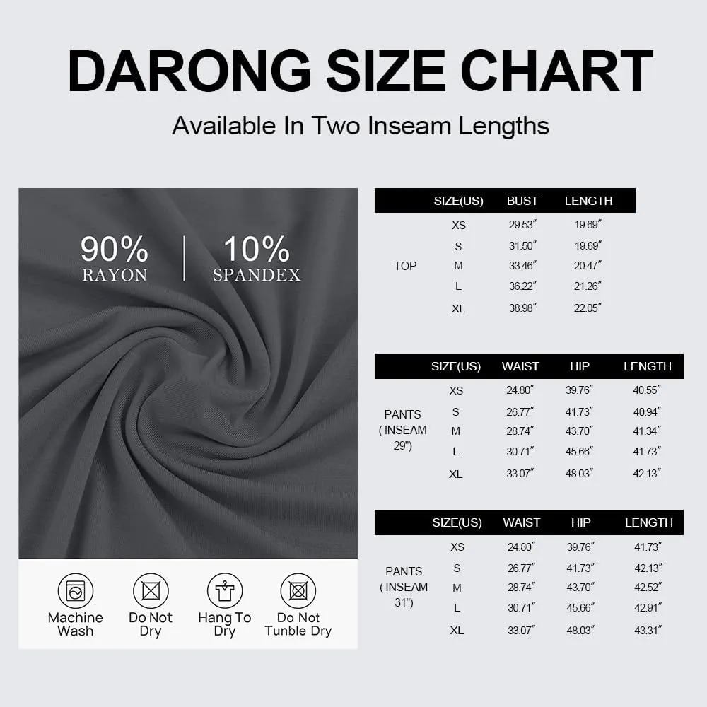 Darong Women's 2 Piece Outfits Lounge Sets Ruched Short Sleeve Tops High Waisted Wide Leg Pants Tracksuit Sets
