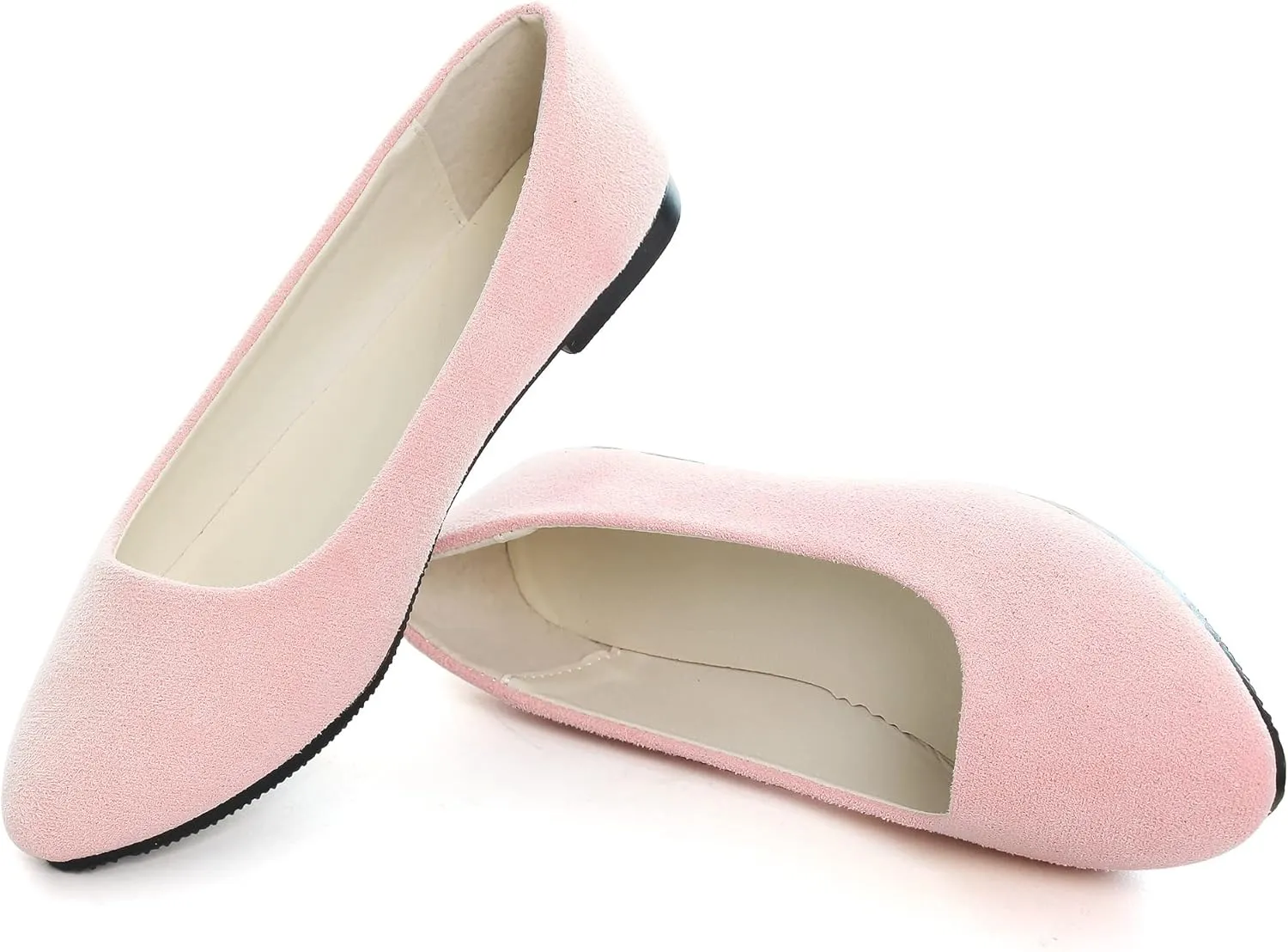 Dear Time Women Block Heel PU Pointed Toe Pumps Shoes