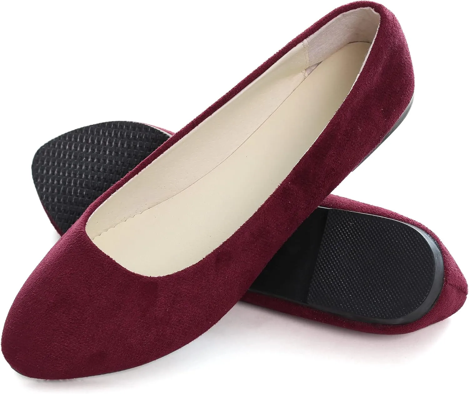 Dear Time Women Block Heel PU Pointed Toe Pumps Shoes