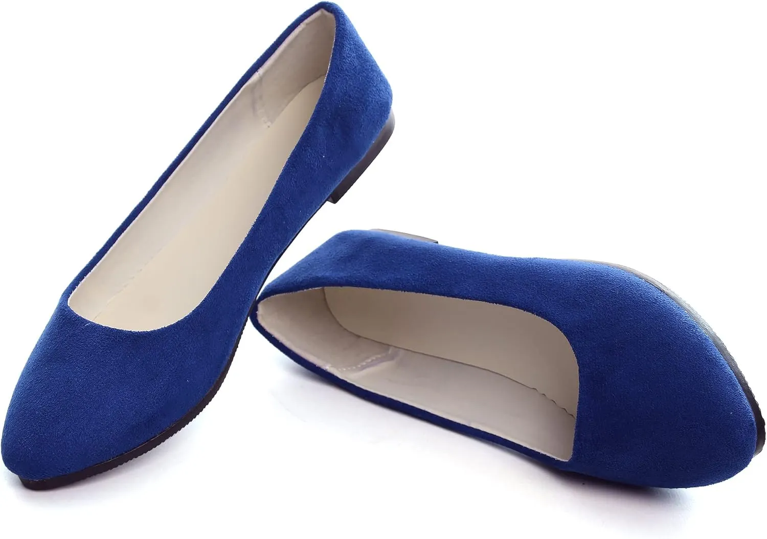 Dear Time Women Block Heel PU Pointed Toe Pumps Shoes