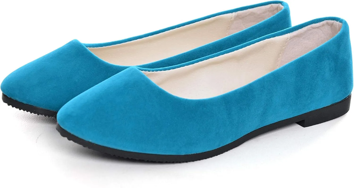 Dear Time Women Block Heel PU Pointed Toe Pumps Shoes
