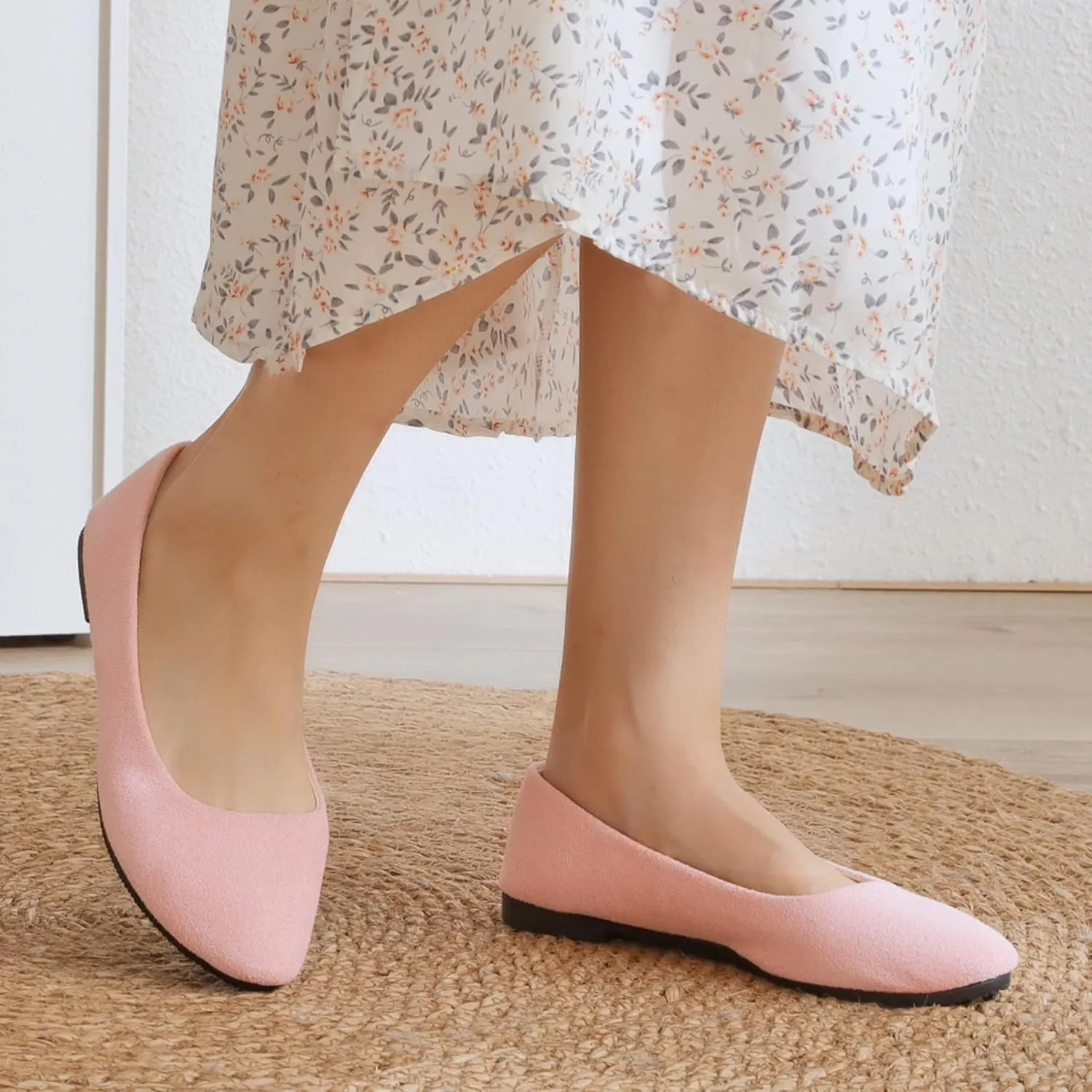 Dear Time Women Block Heel PU Pointed Toe Pumps Shoes