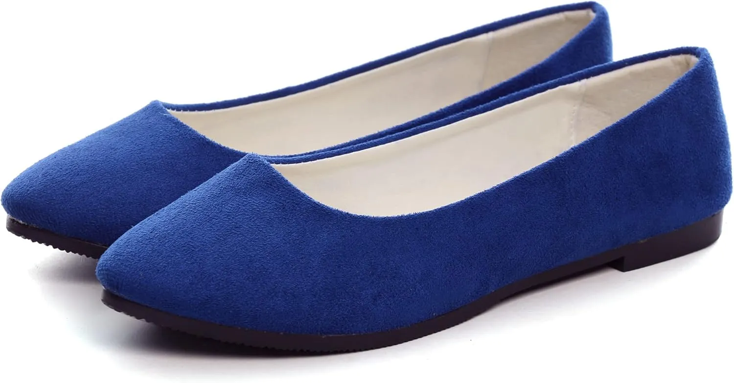 Dear Time Women Block Heel PU Pointed Toe Pumps Shoes