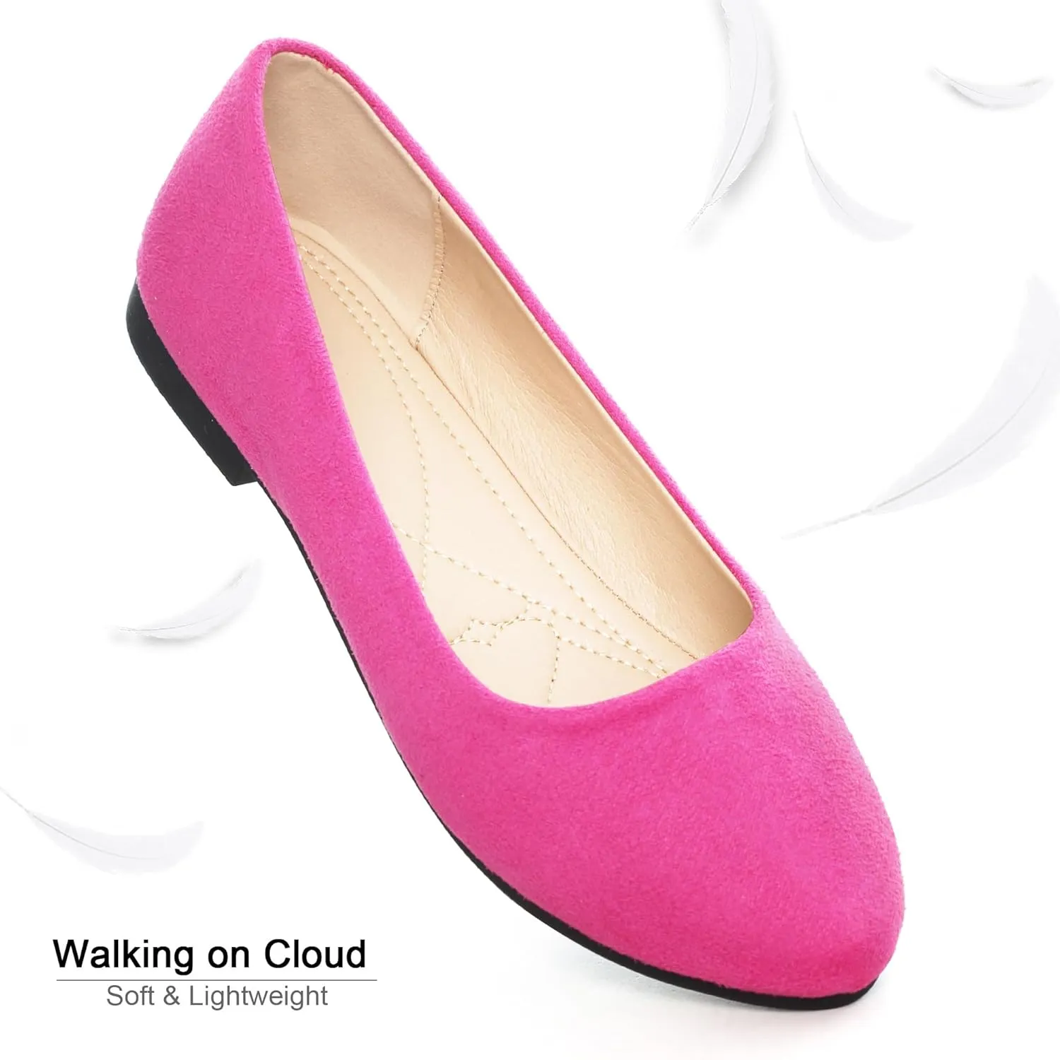 Dear Time Women Block Heel PU Pointed Toe Pumps Shoes