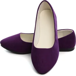Dear Time Women Block Heel PU Pointed Toe Pumps Shoes