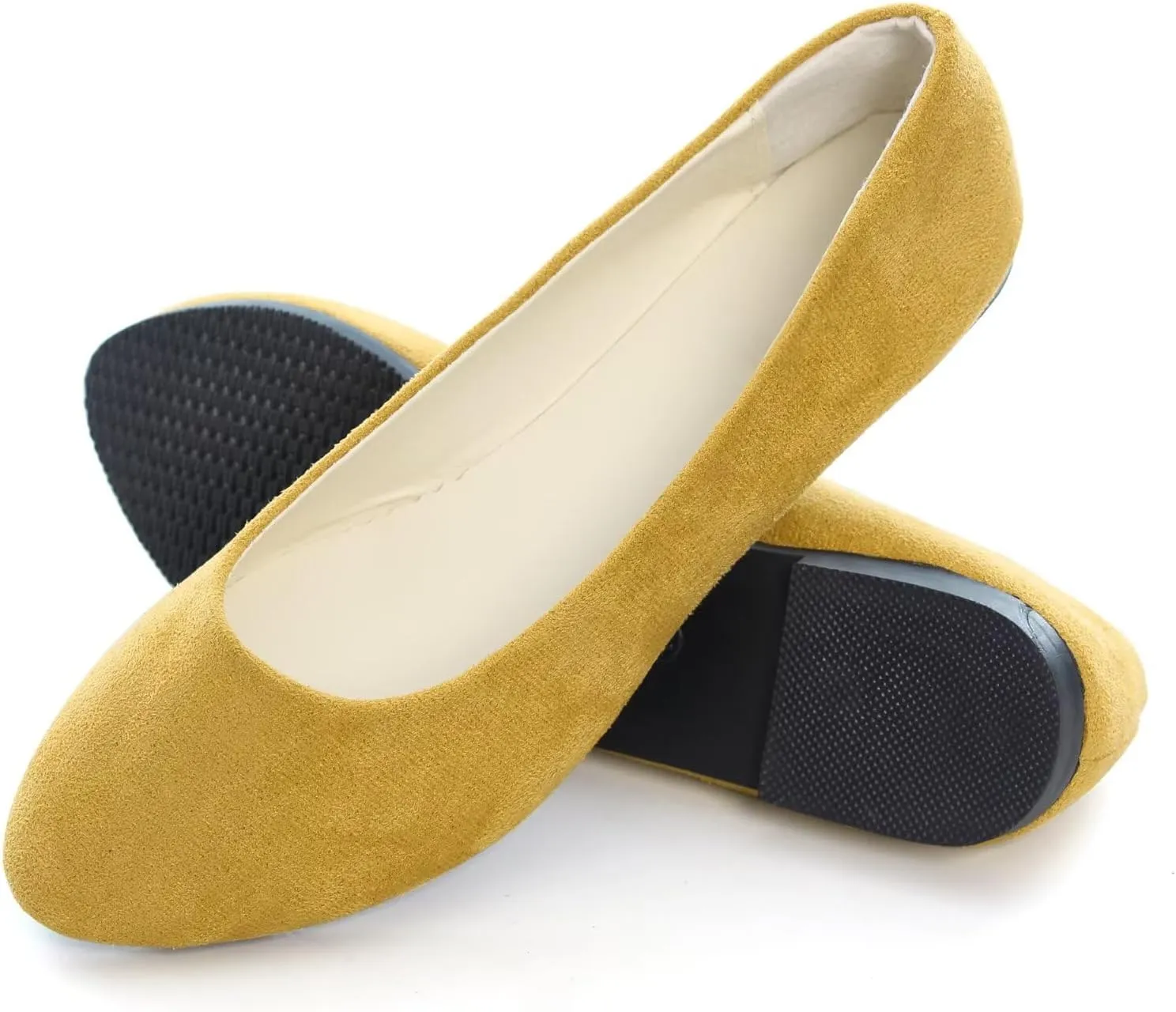 Dear Time Women Block Heel PU Pointed Toe Pumps Shoes