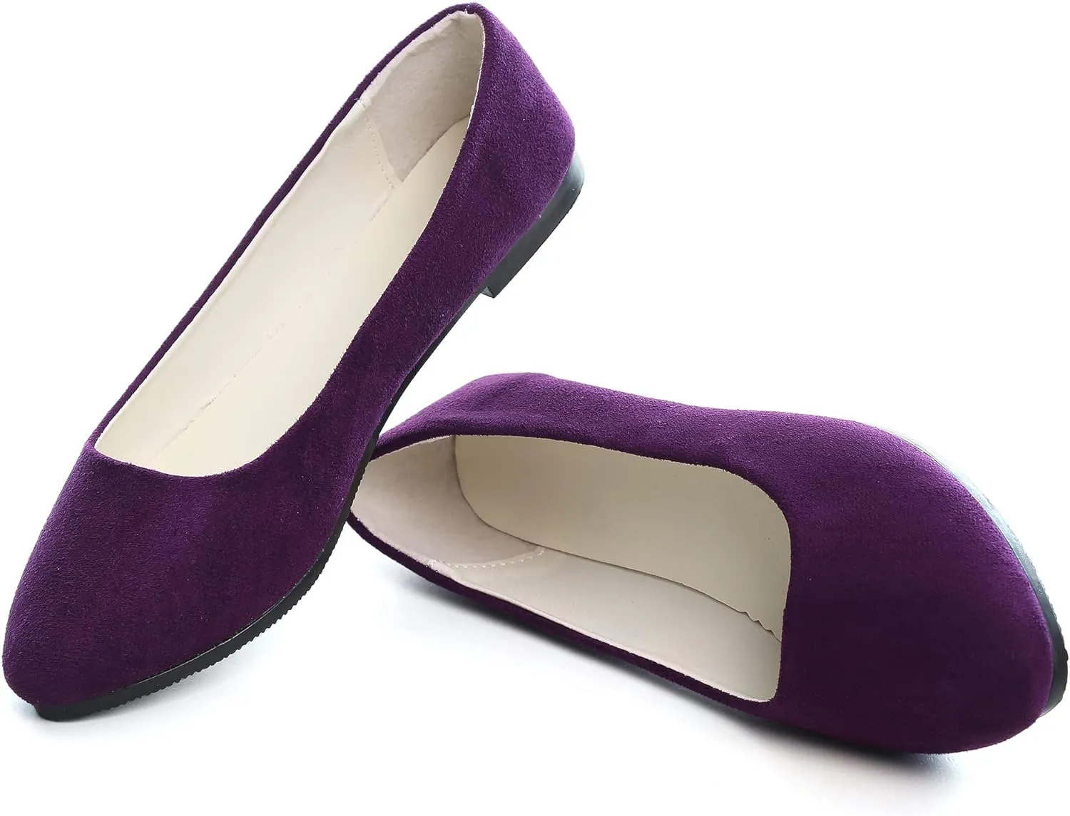 Dear Time Women Block Heel PU Pointed Toe Pumps Shoes