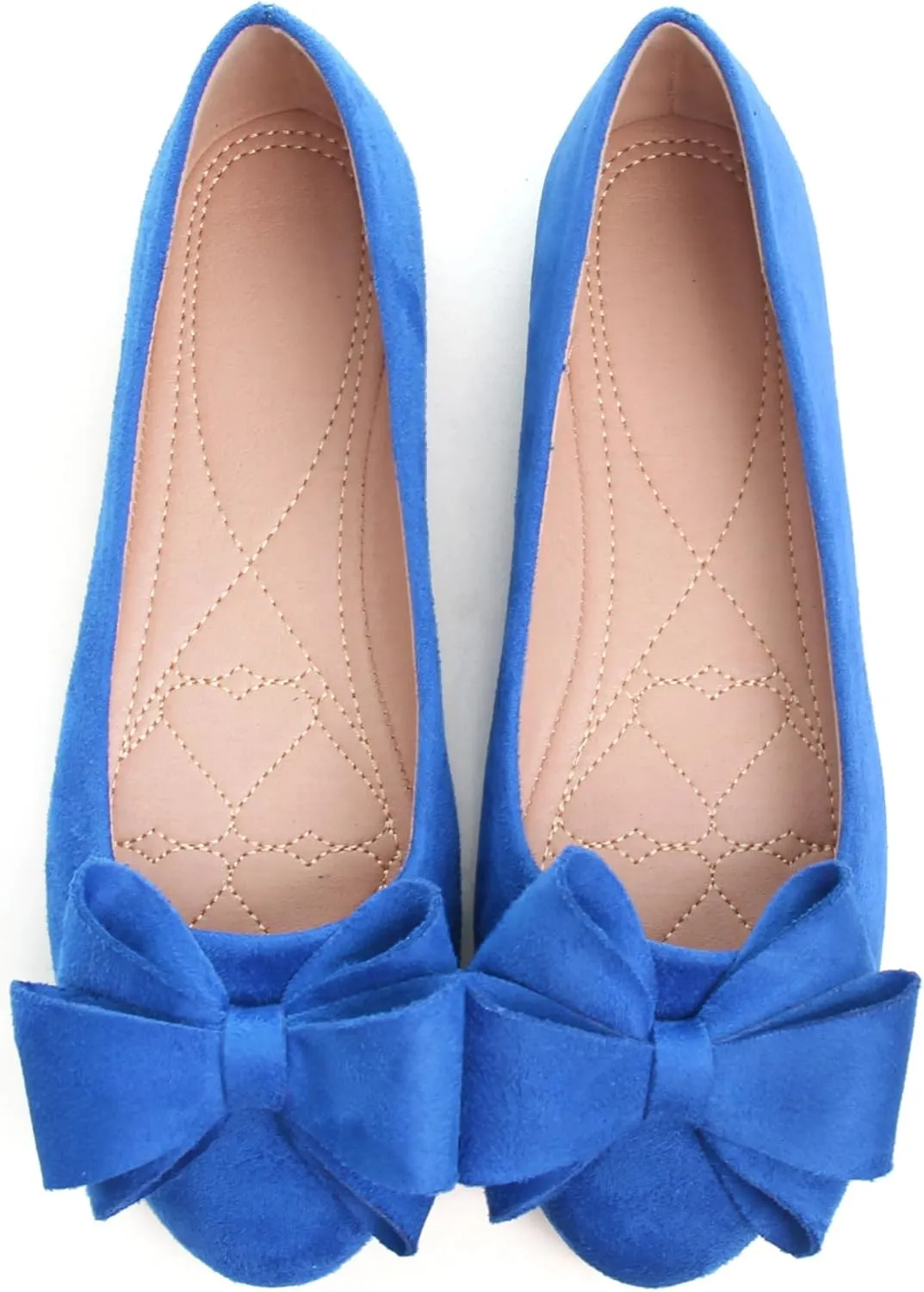 Dear Time Women's Bowknot Flats Cute Ballets Slip on Dress Shoes Casual Comfortable Shoes