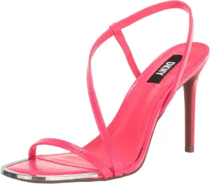 DKNY Women's Open Toe Diaganol Strap Heel Heeled Sandal