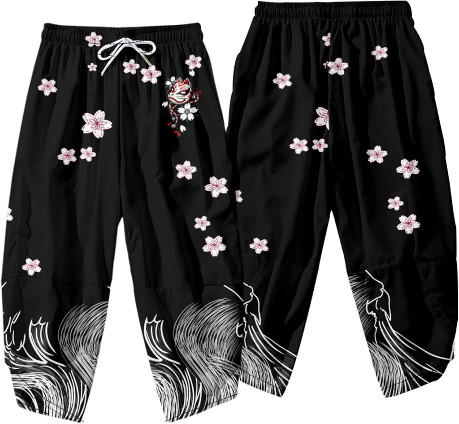 DOSLAVIDA Men's Japanese Kimono Jacket Set Stylish Open Front Coat With Shorts Chinese Style Printed Cardigan Suits