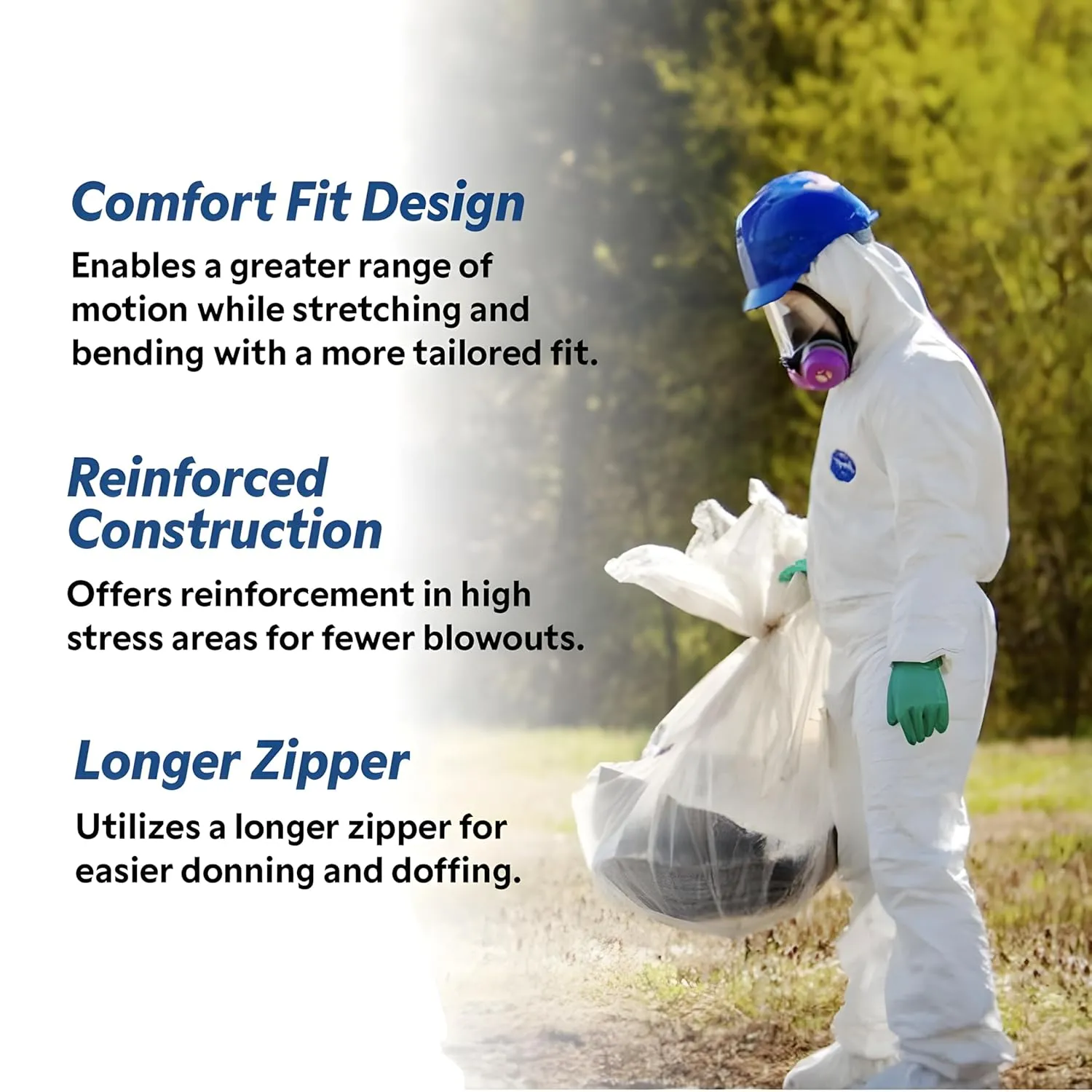 DuPont Tyvek 400 Disposable Protective Pant with Elastic Waist, White, X-Large, 50-Pack